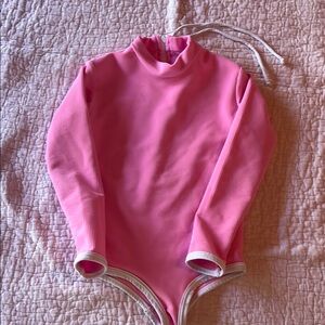 LainSnow Pink Kids One Piece Swimsuit 2/3